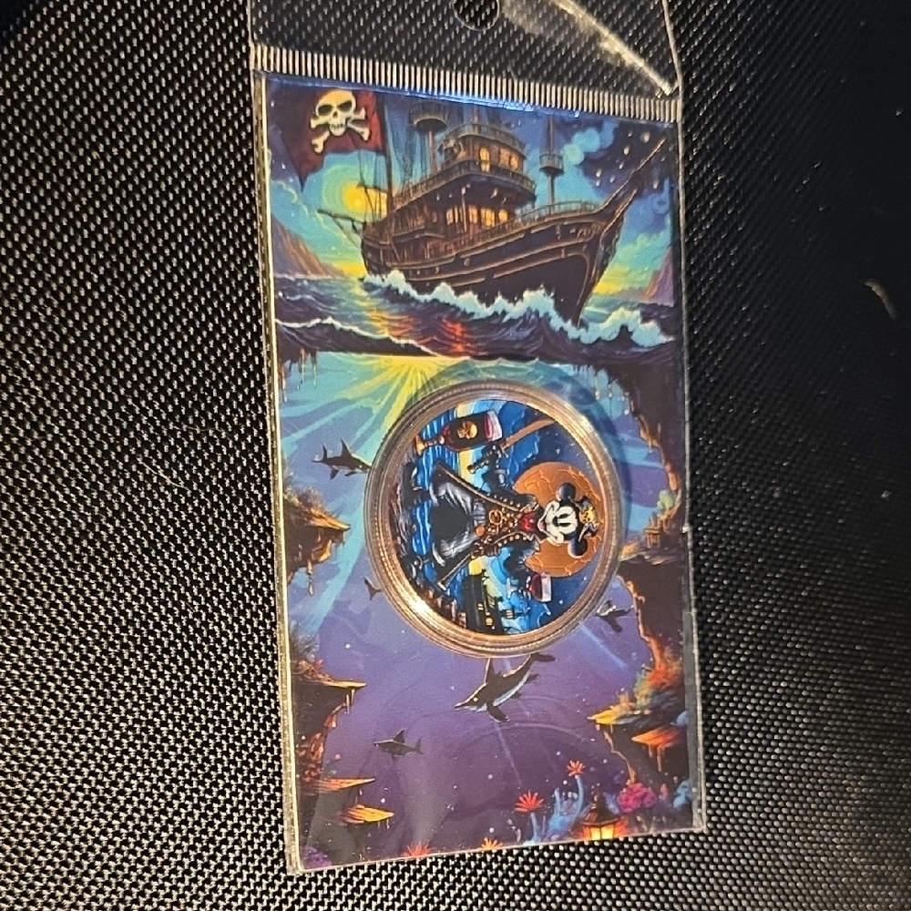 Colorful Pirate-Willie Mickey Mouse 1oz CopperCollectible Coin